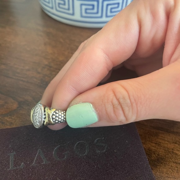 Lagos Gold and Diamond Ring - Picture 4 of 5